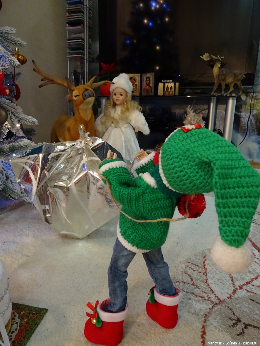 Маленькие новогодние истории с куклами Паола Рейна. Вторая часть, ПРАЗДНИЧНАЯ