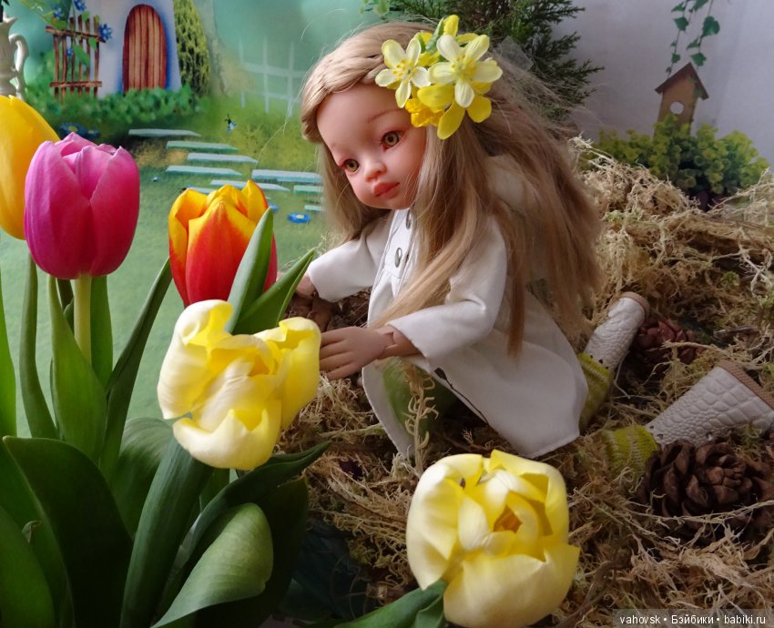 Весна пришла — ООАК Paola Reina (Паола Рейна) и испанских кукол: перерисовка