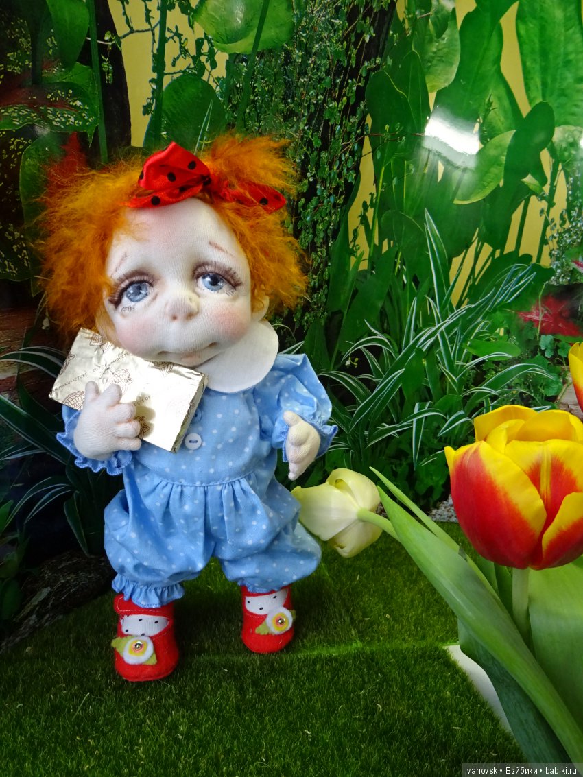 Притягательные и удивительно тёплые чулочные куклы Таты Папкиной