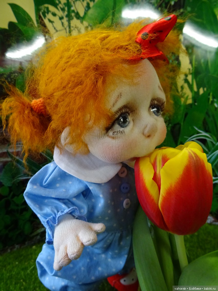 Притягательные и удивительно тёплые чулочные куклы Таты Папкиной