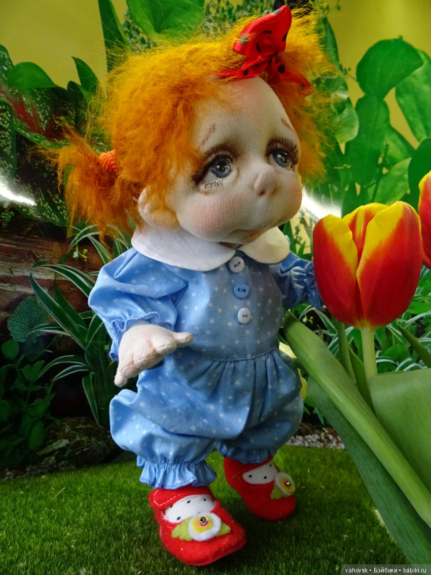 Притягательные и удивительно тёплые чулочные куклы Таты Папкиной