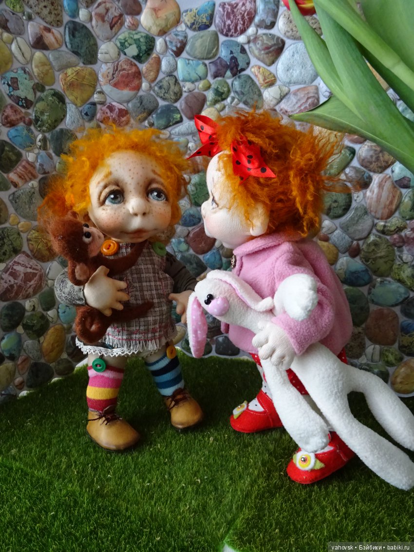 Чулочная кукла и забавные магниты Елена Лаврентьева