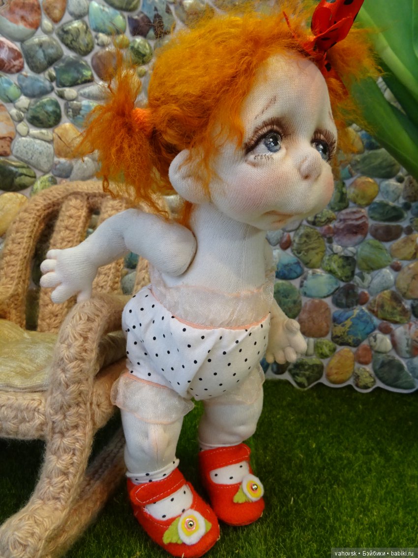 Притягательные и удивительно тёплые чулочные куклы Таты Папкиной