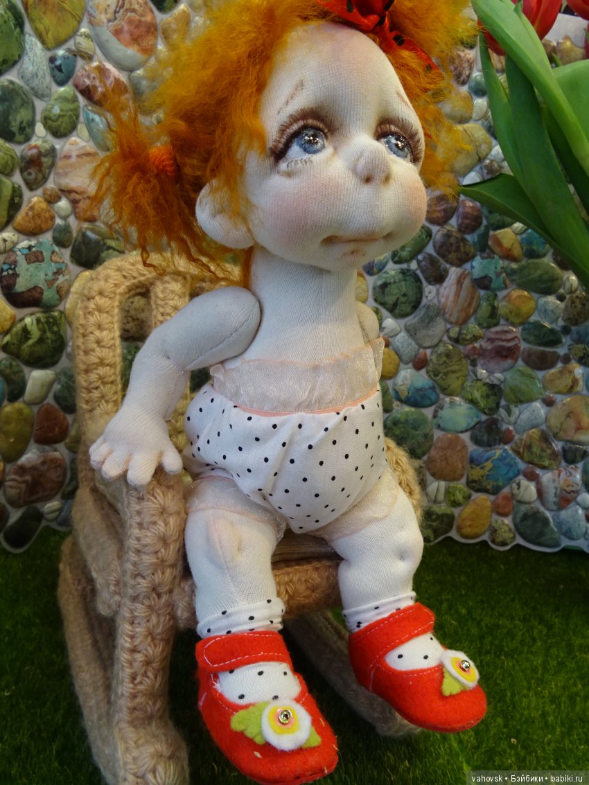 Притягательные и удивительно тёплые чулочные куклы Таты Папкиной