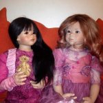 Обворожительные красавицы Типпи и Анна-Лу от Annette Himstedt. Сестрички наконец - то встретились...