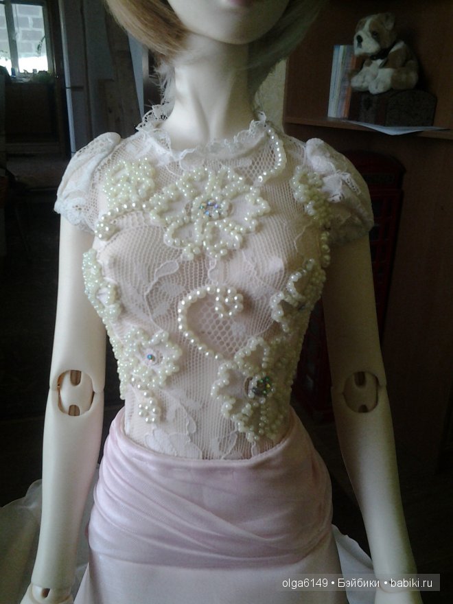 Свадебное платье для куклы своими руками