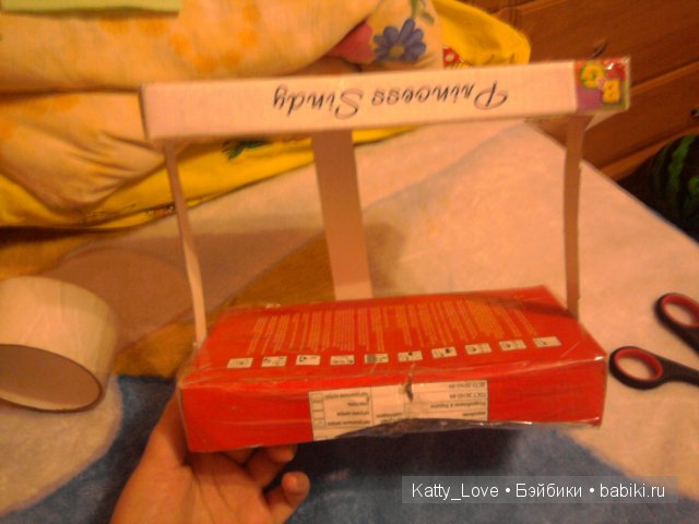 Очень простая двухэтажная кроватка для кукол Barbie, мини мастер-класс (фото 7)