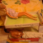 Очень простая двухэтажная кроватка для кукол Barbie, мини мастер-класс