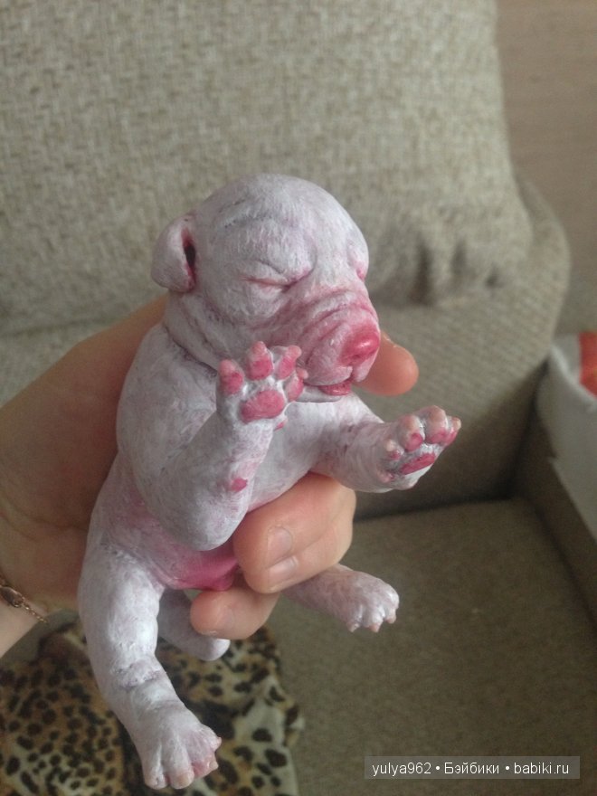 Маленький щенок из пластики Living Doll (фото 7)