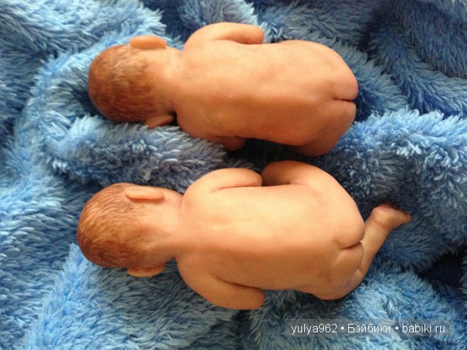 Сладко спящие двойнята. Мини куклы (фото 2)