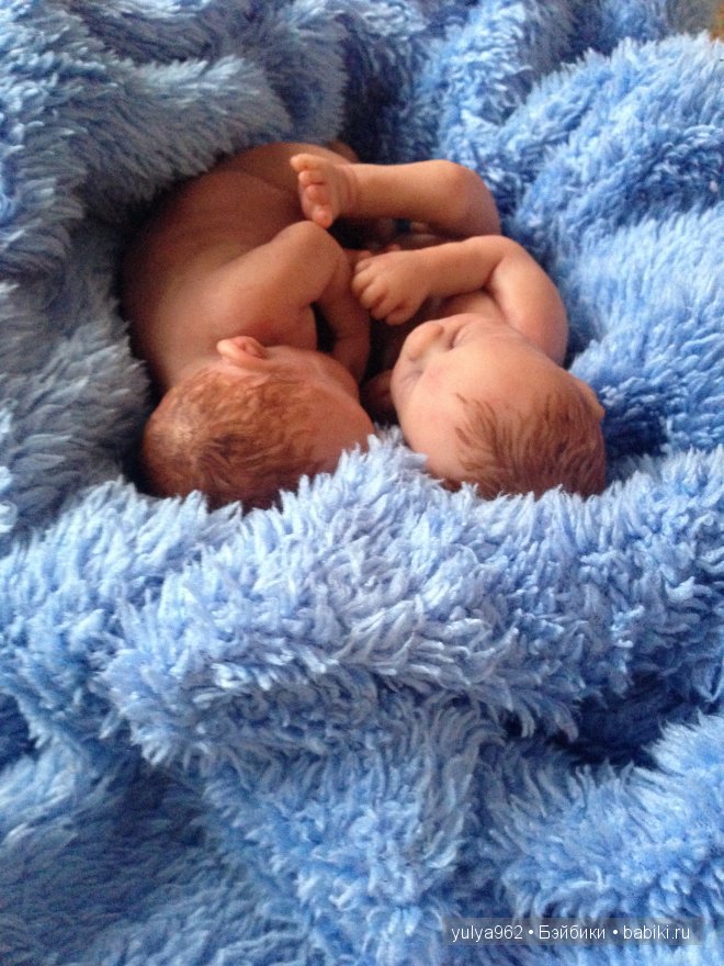 Сладко спящие двойнята. Мини куклы (фото 3)