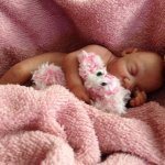 Малышка с зайчиком ООАК