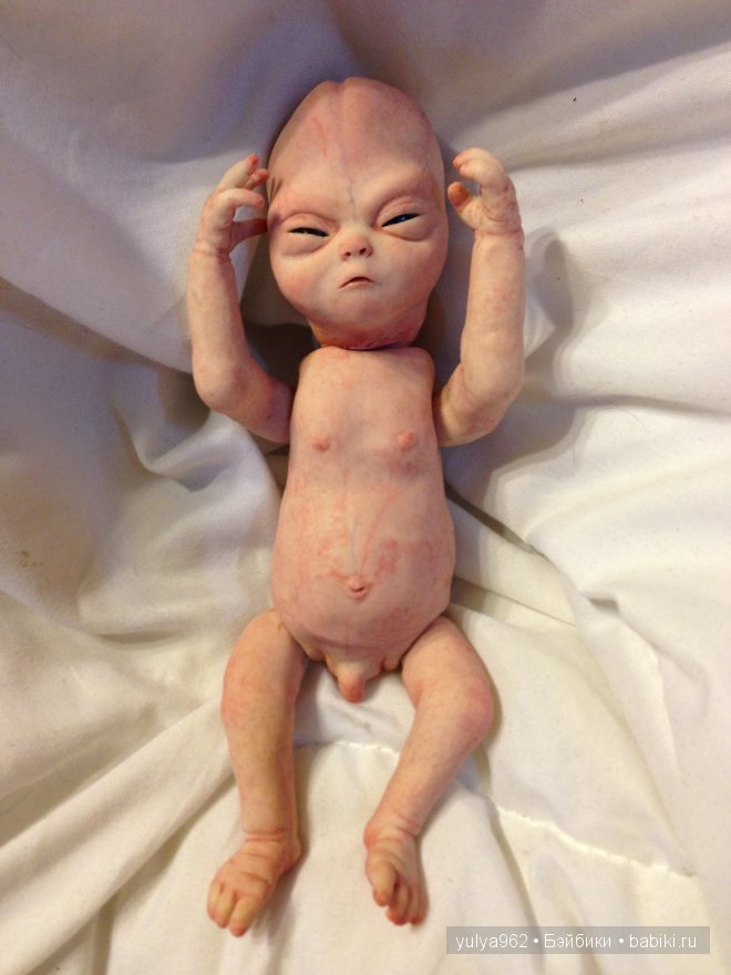 Марсианчик Лулу ООАК — Лепка авторских кукол: полимерная глина