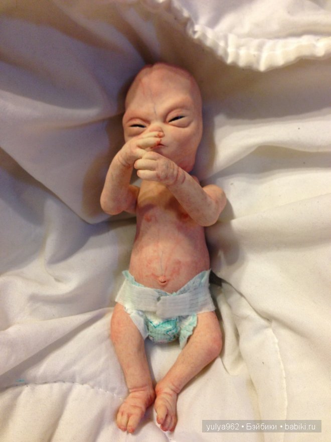 Марсианчик Лулу ООАК — Лепка авторских кукол: полимерная глина (фото 7)