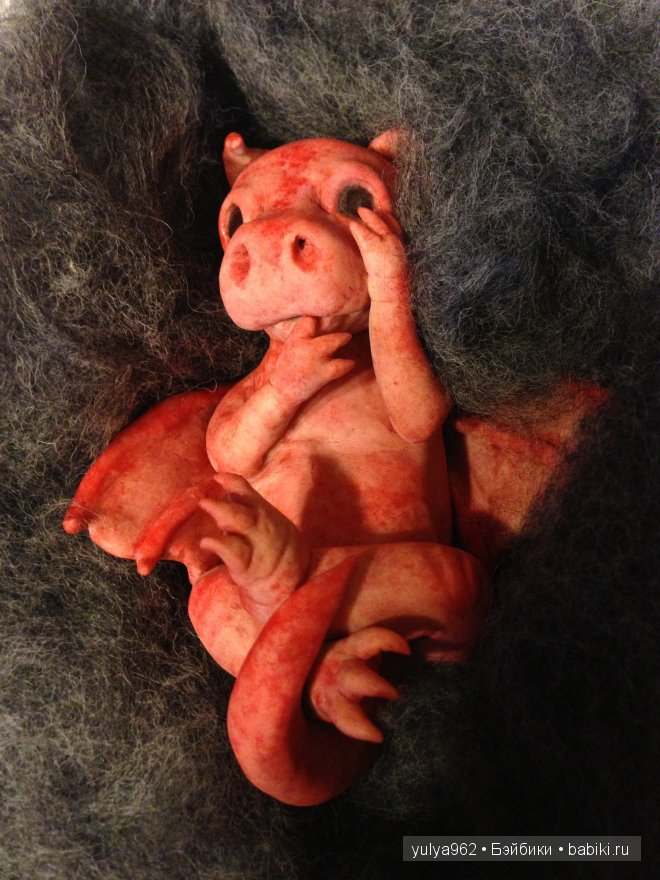 Дракоша Даня ООАК — Лепка авторских игрушек и папье (фото 7)