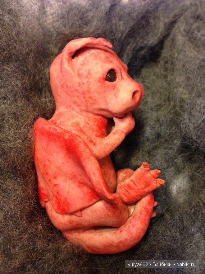 Дракоша Даня ООАК — Лепка авторских игрушек и папье (фото 8)