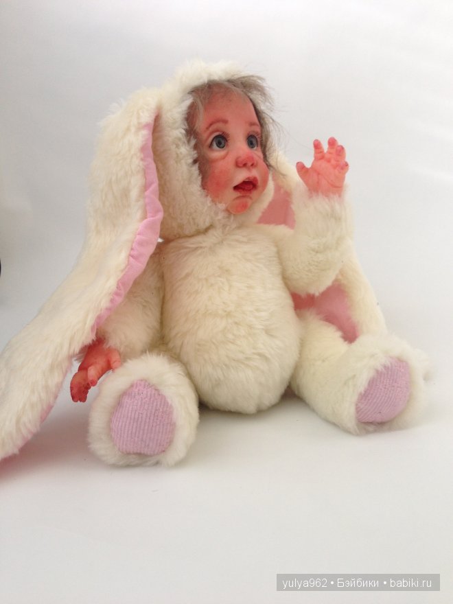 Зайка. Авторская кукла тедди долл (фото 8)