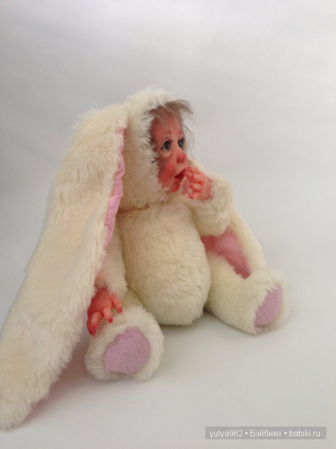 Зайка. Авторская кукла тедди долл (фото 7)