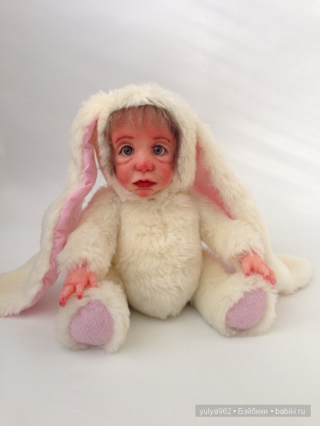 Зайка. Авторская кукла тедди долл (фото 6)