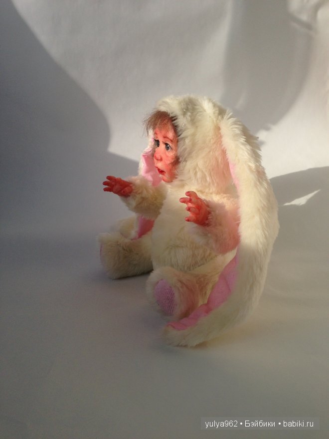 Зайка. Авторская кукла тедди долл (фото 2)