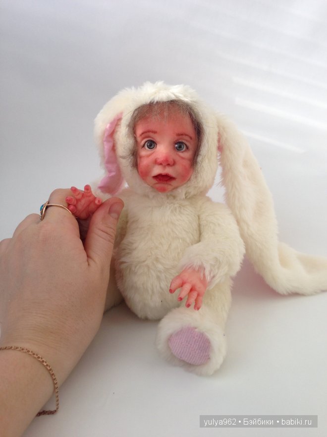 Зайка. Авторская кукла тедди долл (фото 10)