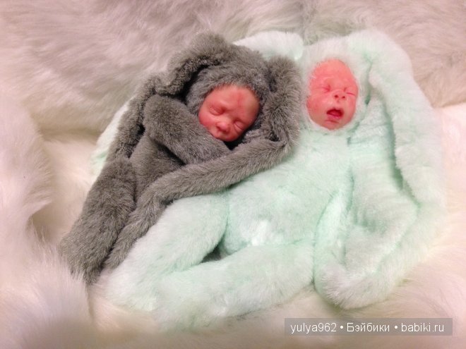 Малыши зайки тедди долл. Авторские игрушки