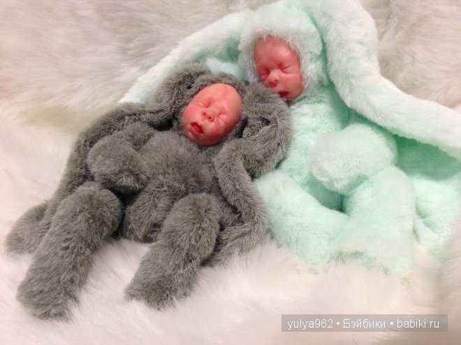 Малыши зайки тедди долл. Авторские игрушки