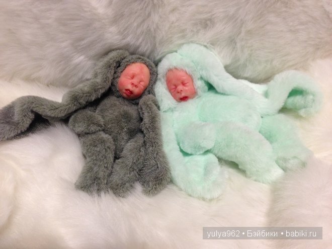 Малыши зайки тедди долл. Авторские игрушки