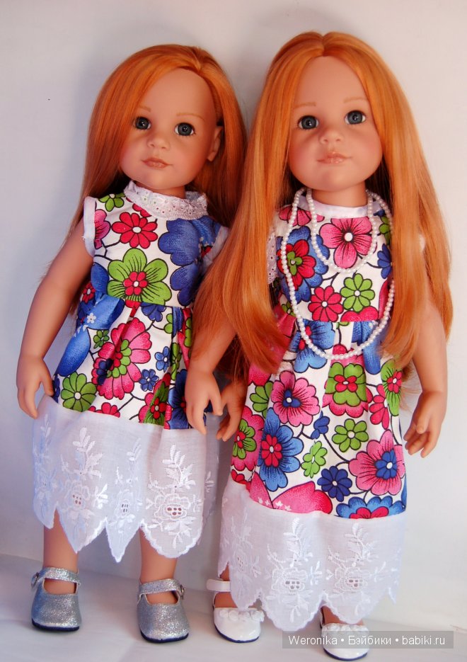Любимые куклы Готц Алиса и Василиса в новых платьях