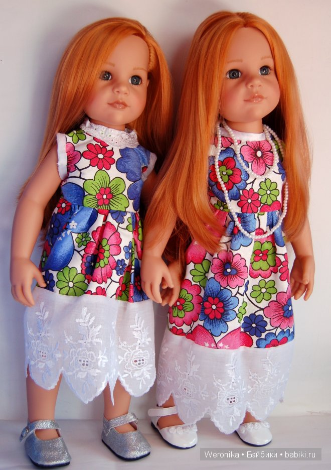 Любимые куклы Готц Алиса и Василиса в новых платьях (фото 3)