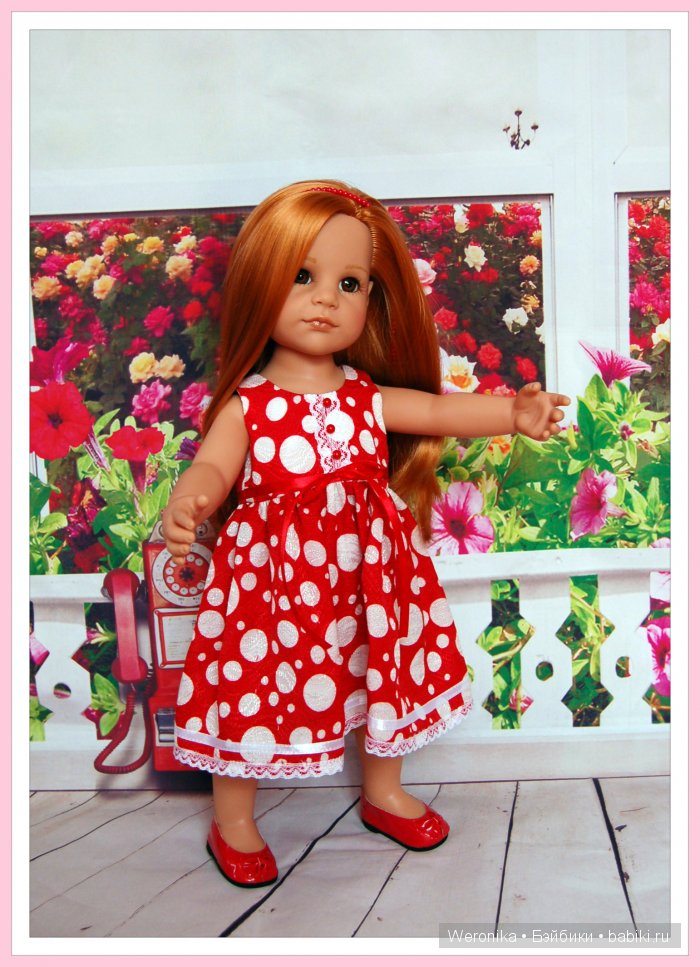 "Красная Роза" - новое платье для Дуняши (Ханна с собачкой 2011) от Готц (фото 7)