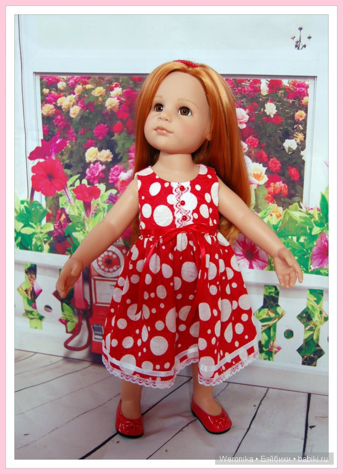 "Красная Роза" - новое платье для Дуняши (Ханна с собачкой 2011) от Готц (фото 6)