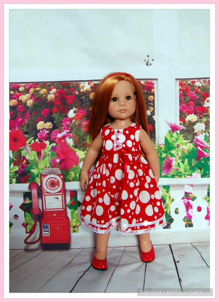 "Красная Роза" - новое платье для Дуняши (Ханна с собачкой 2011) от Готц