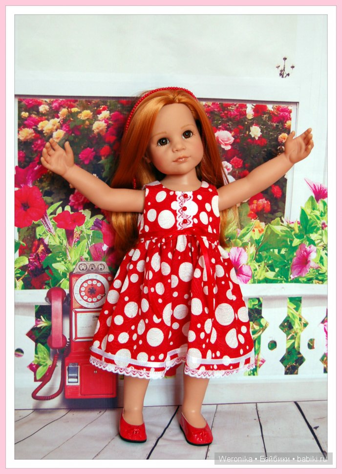 "Красная Роза" - новое платье для Дуняши (Ханна с собачкой 2011) от Готц (фото 10)