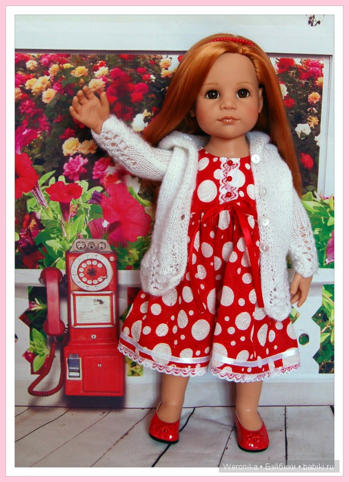 "Красная Роза" - новое платье для Дуняши (Ханна с собачкой 2011) от Готц