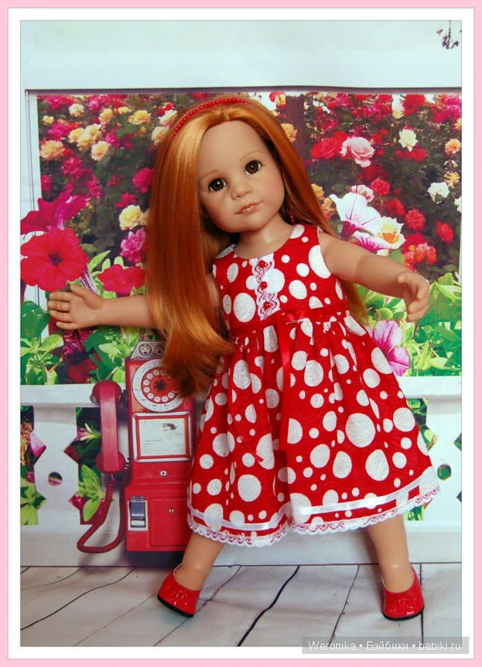 "Красная Роза" - новое платье для Дуняши (Ханна с собачкой 2011) от Готц