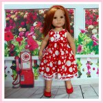 "Красная Роза" - новое платье для Дуняши (Ханна с собачкой 2011) от Готц