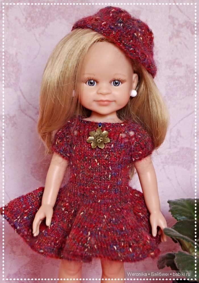 Новые вязанные наряды для любимых девочек Minouche и Paola Reina (фото 6)