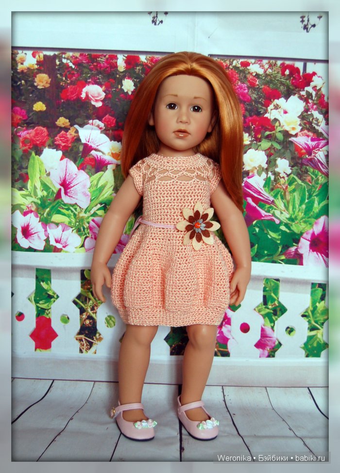 «Палитра летних красок» - подарки - наряды от феи Платье "Персик". Часть вторая