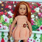 «Палитра летних красок» - подарки - наряды от феи Платье "Персик". Часть вторая.