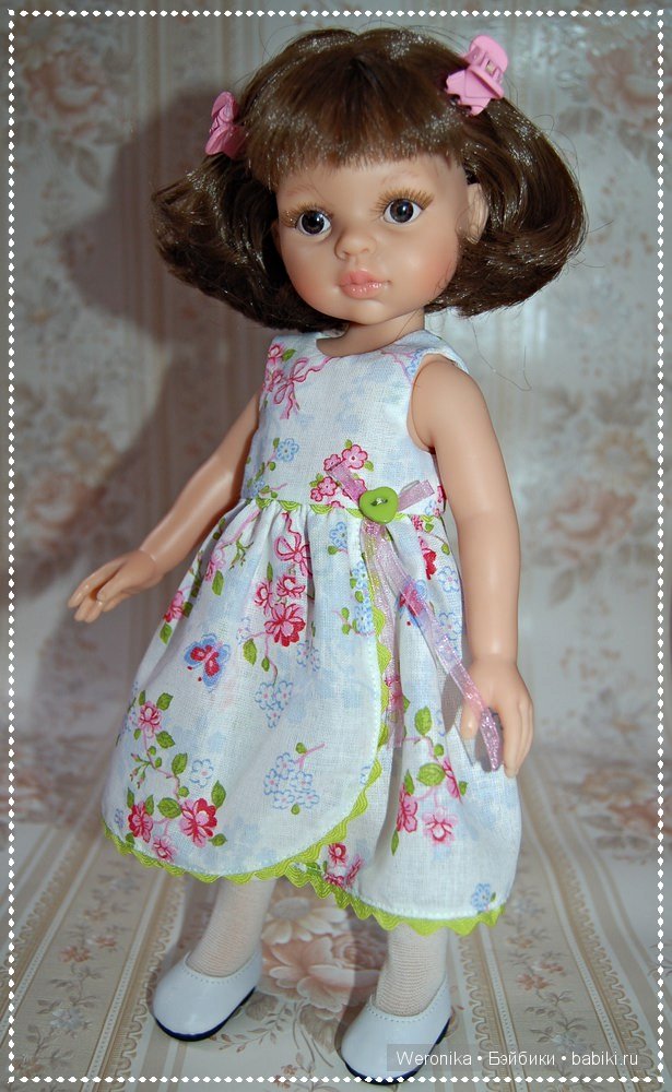 Летнее хлопковое платье - подарок для Виктории от Paola Reina | Бэйбики Летнее хлопковое платье - подарок для Виктории от Paola Reina (фото 3)