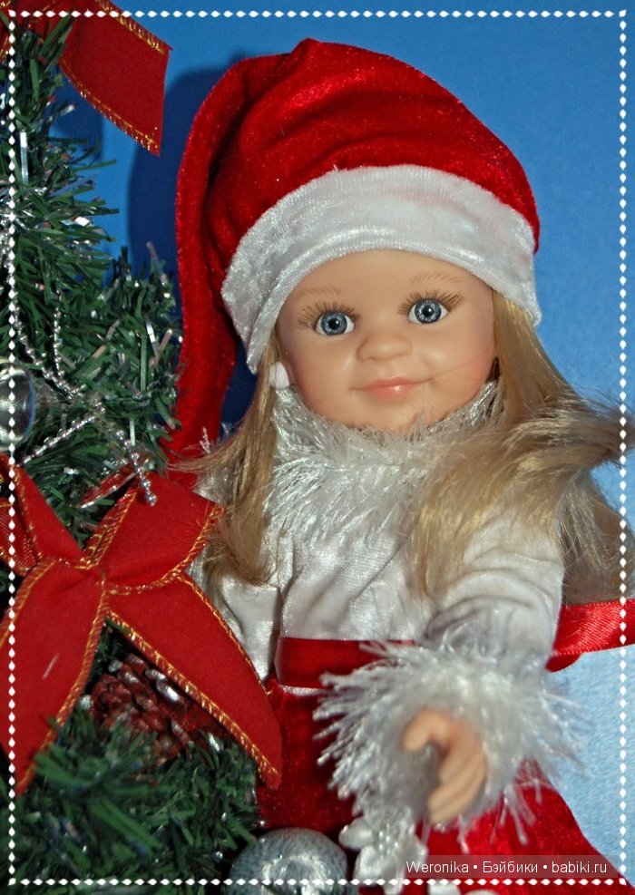 Новогодний комплект "Санта". Подарок от феечки для куклы Клеопатры от Paola Reina (фото 7)