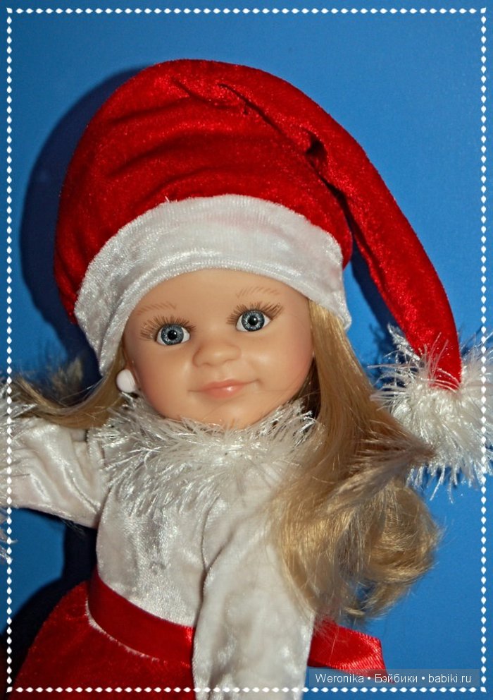 Новогодний комплект "Санта". Подарок от феечки для куклы Клеопатры от Paola Reina (фото 8)