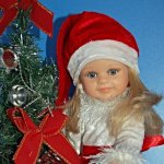 Новогодний комплект "Санта". Подарок от феечки для куклы Клеопатры от Paola Reina