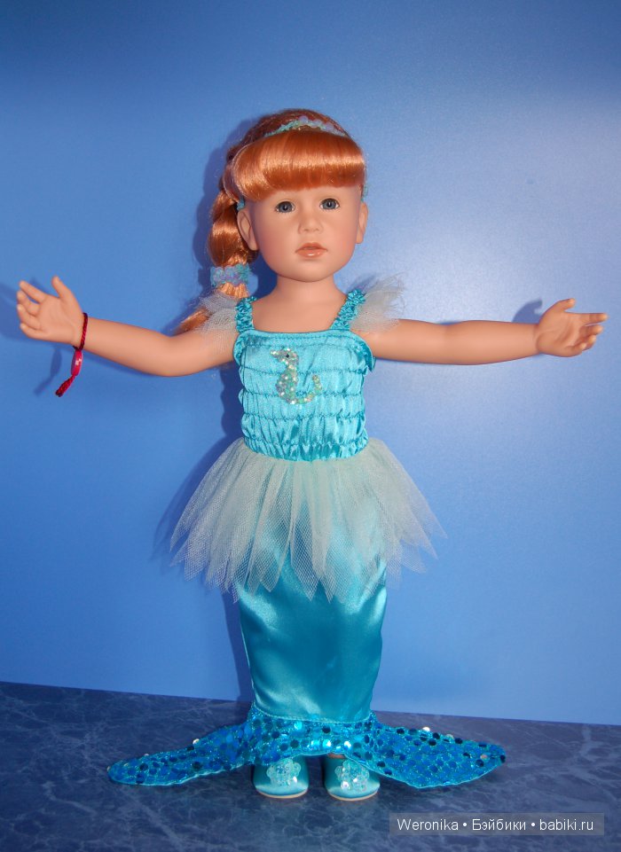 Солнечная девочка Русалочка от Готц (фото 4)