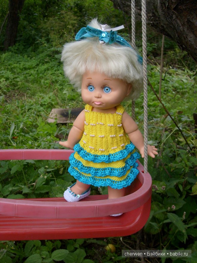 На скрипучие качели... Куколки Galoob Baby Face (фото 4)