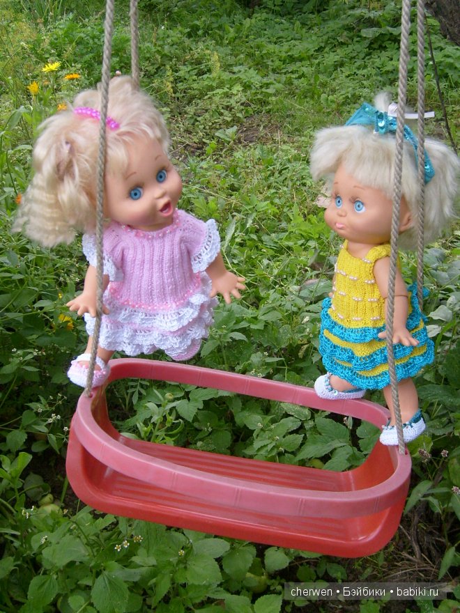 На скрипучие качели... Куколки Galoob Baby Face (фото 5)