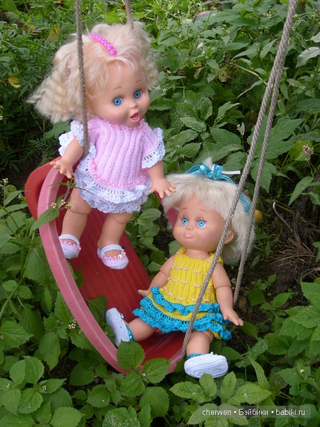 На скрипучие качели... Куколки Galoob Baby Face (фото 6)