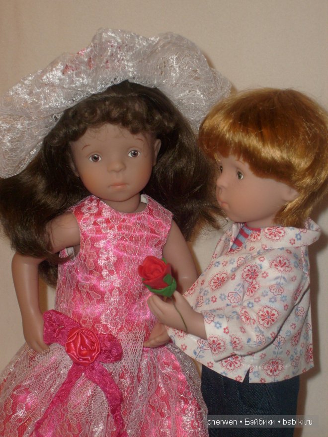 Розовое блаженство. Куклы Minouche Kaethe Kruse и малышки Beatrice Perini