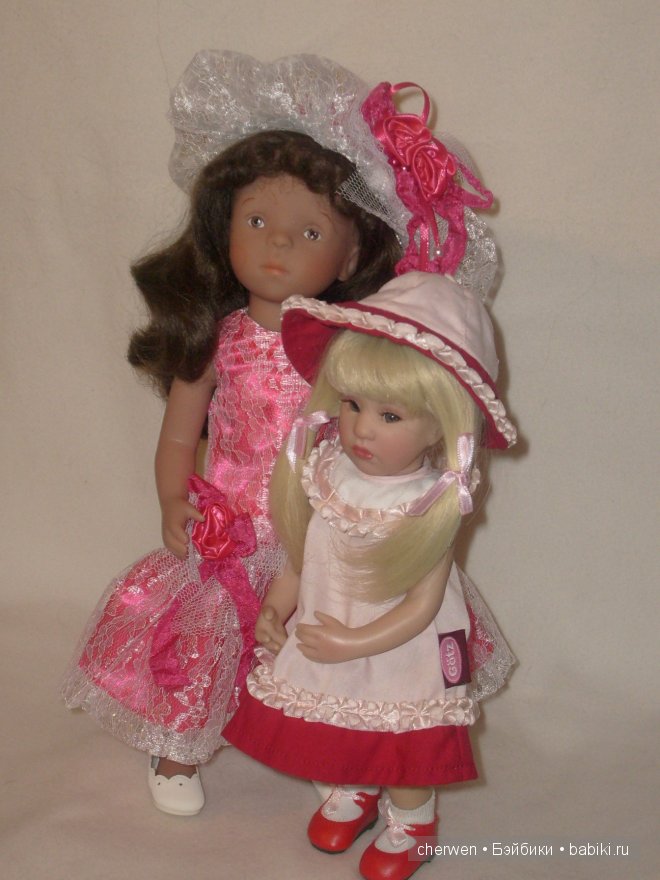 Розовое блаженство. Куклы Minouche Kaethe Kruse и малышки Beatrice Perini